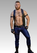 Classic Bar Leather Vest for sale
