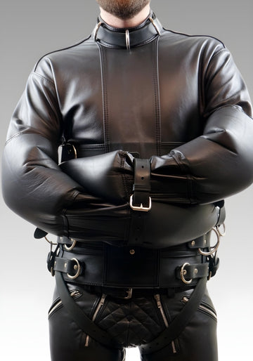Essential Cowhide Leather Bondage Straitjacket for sale