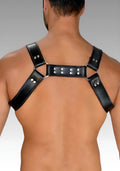 Leather Bulldog Chest Harness - Black for sale