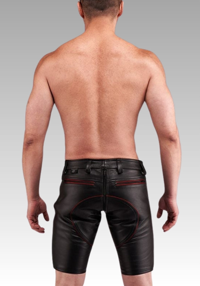 Leather FXXXer Shorts Color Piping for sale