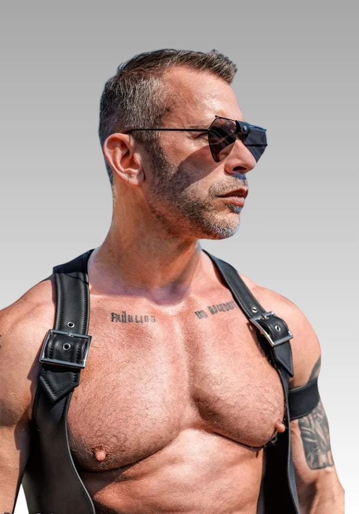 Buckle Berlin Bar Leather Vest for sale